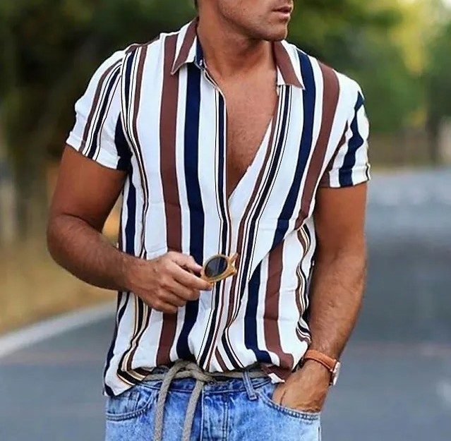 Printed casual fashion trend shirt