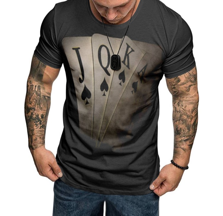 Digital printed casual trend T-shirt