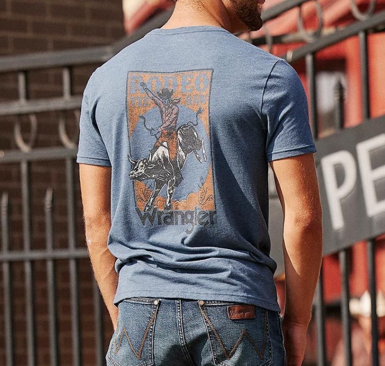 Patterned print casual short-sleeved trend T-shirt