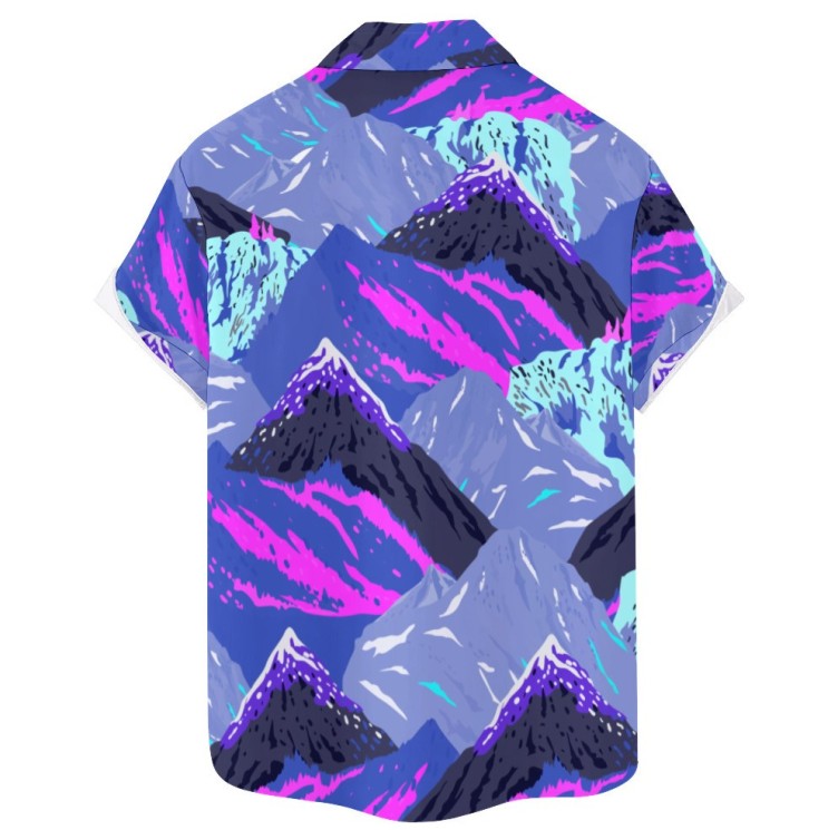 Printed casual short-sleeved trend shirt