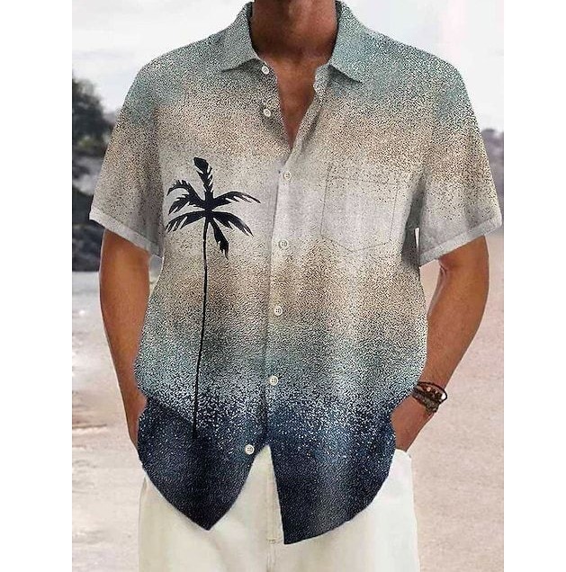 Digital printed casual trend shirt
