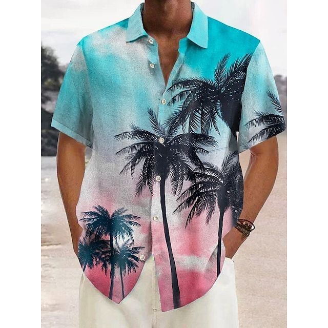 Digital printed casual trend shirt