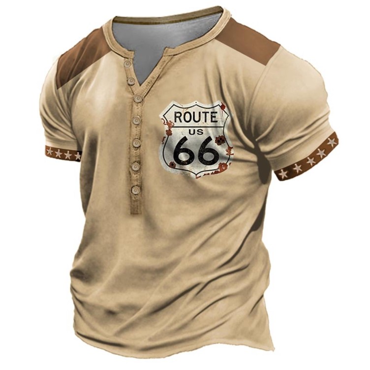 Digital print trend short sleeve sports T-shirt