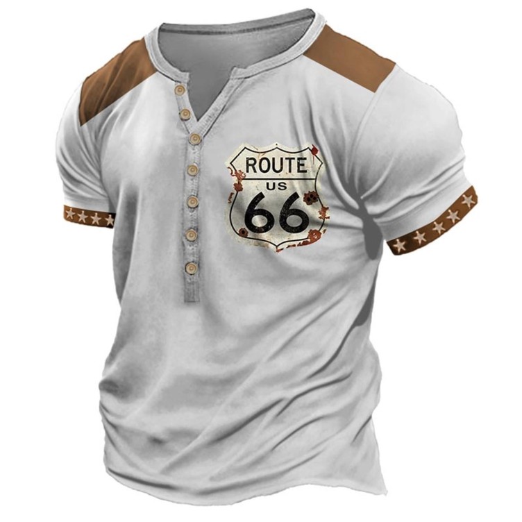 Digital print trend short sleeve sports T-shirt