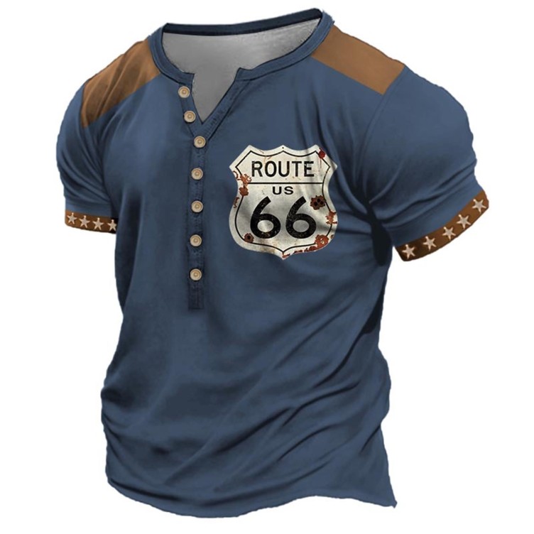 Digital print trend short sleeve sports T-shirt
