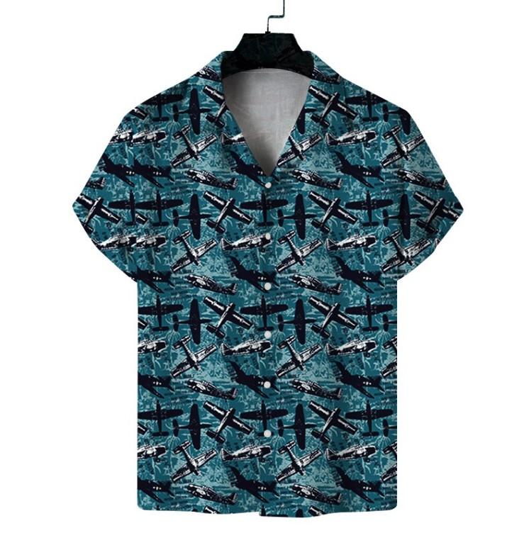 Digital printed casual trend shirt