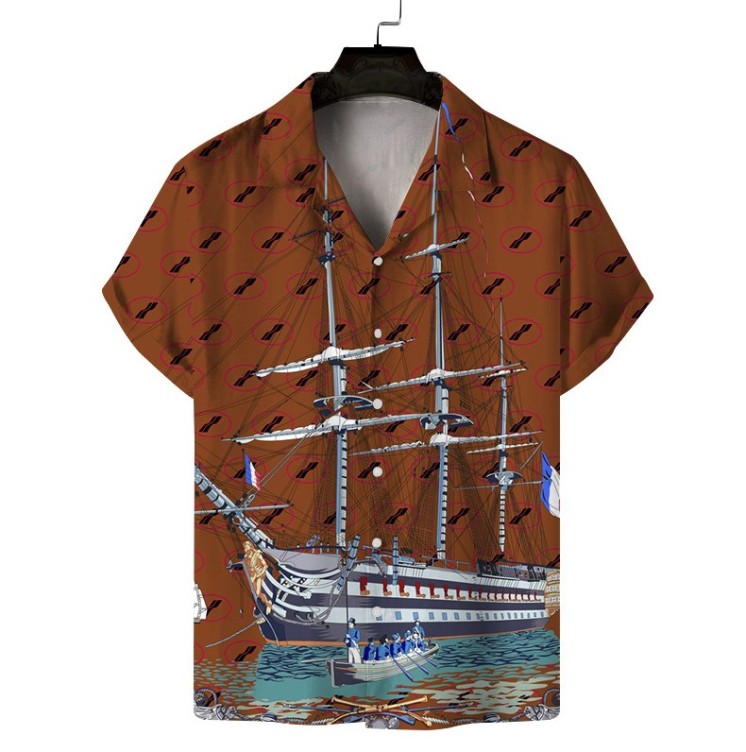 Digital printed casual trend shirt