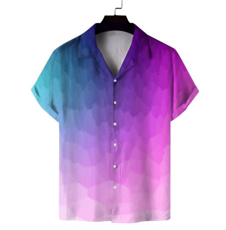 Digital printed casual trend shirt