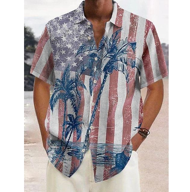 Digital printed casual trend shirt