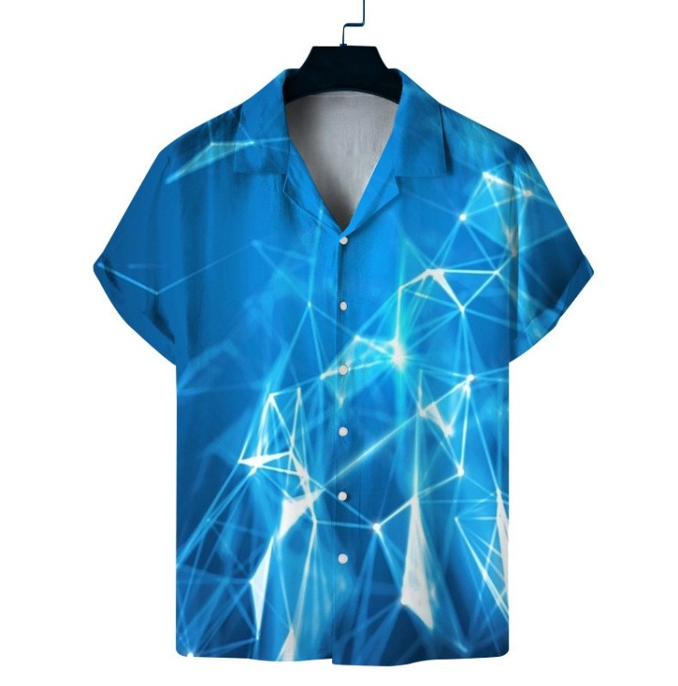 Digital printed casual trend shirt