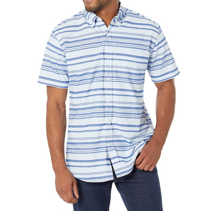 Printed striped casual trend shirt