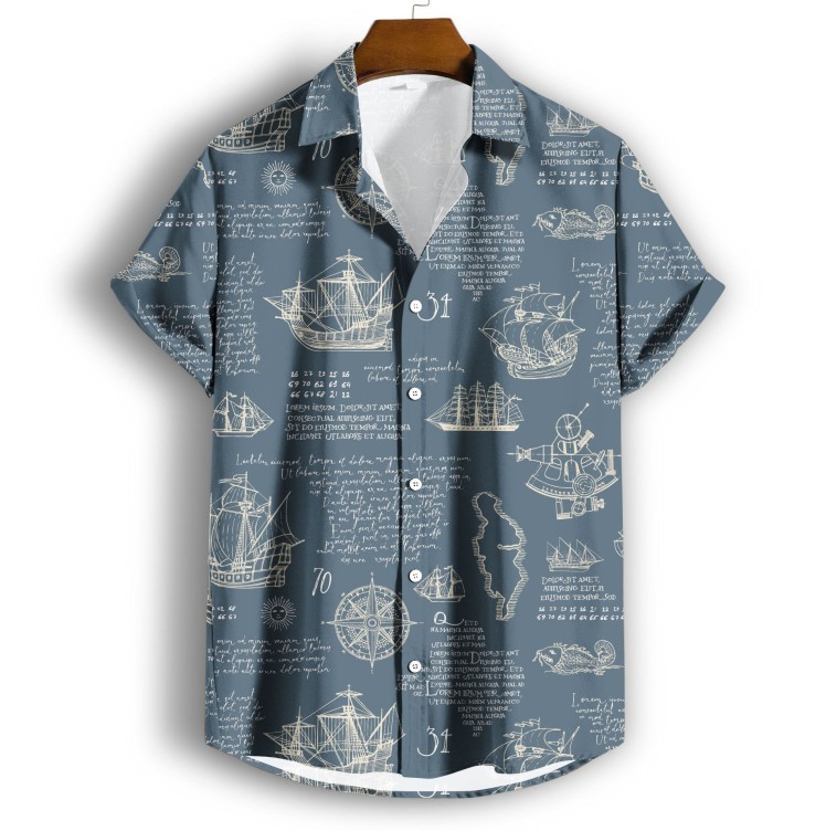 Printed casual fashion trend shirt