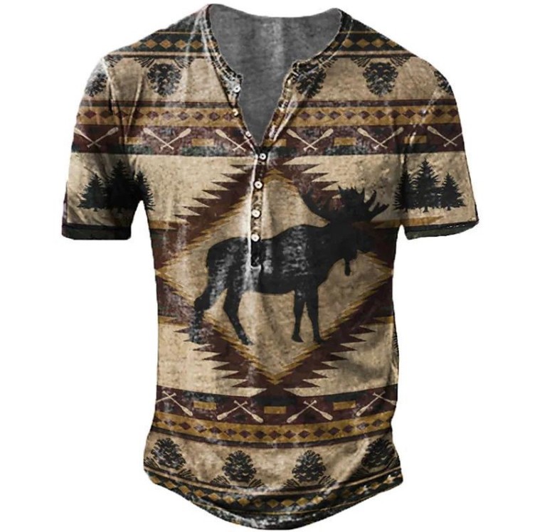Digital printed street fashion trend T-shirt