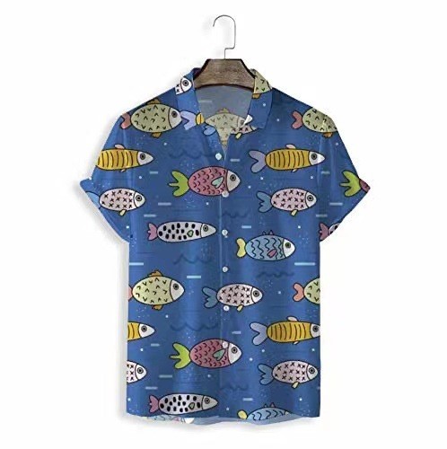 Digital printed casual trend shirt
