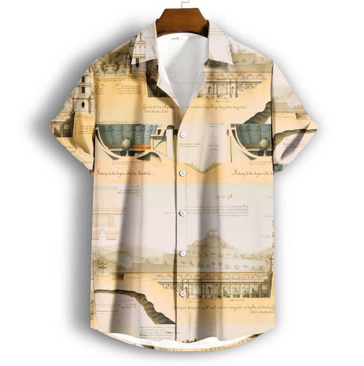 Printed casual fashion trend shirt