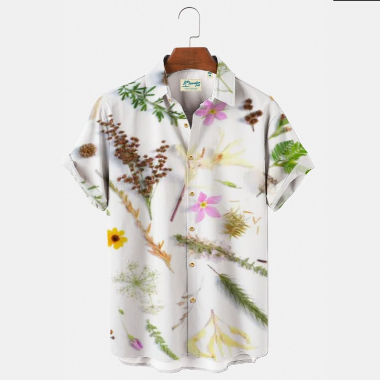 Landscape print casual fashion trend shirt