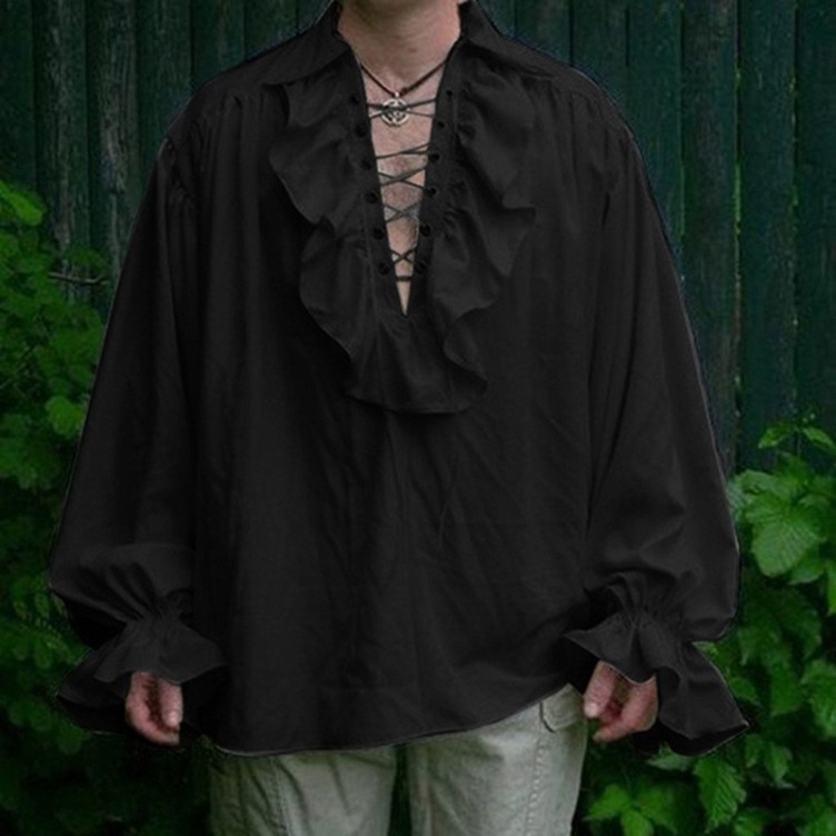 Lace up casual fashion trend shirt