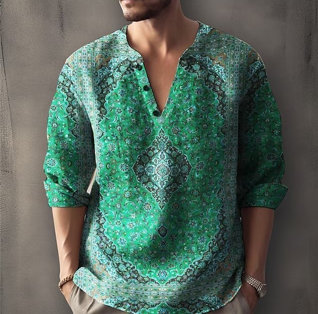 Printed casual fashion trend shirt