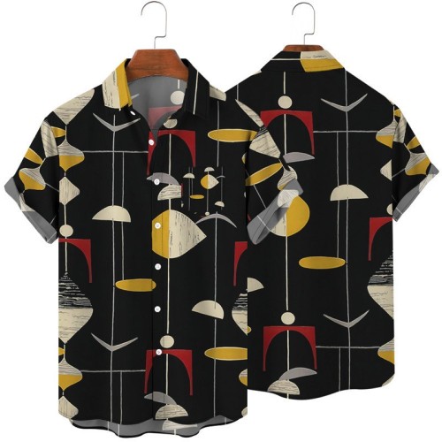 Digital printed casual trend shirt