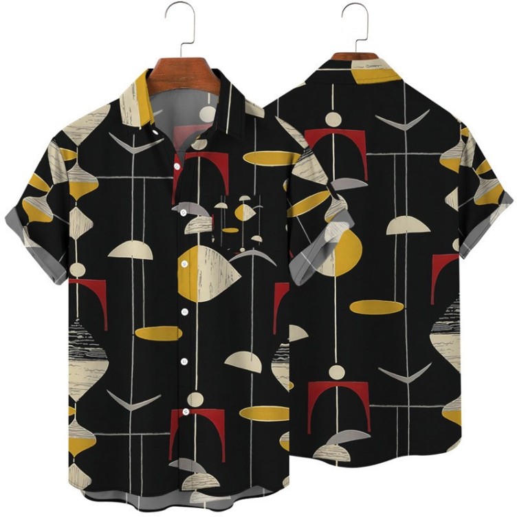 Digital printed casual trend shirt