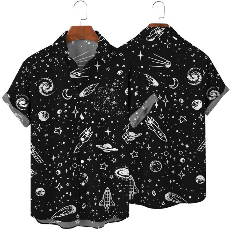 Digital printed casual trend shirt
