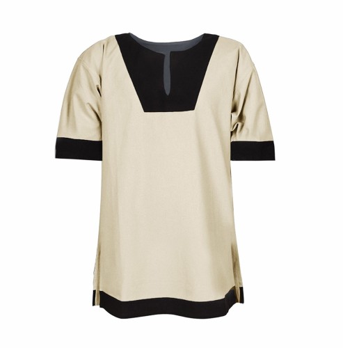 Casual cotton and linen fashion trend shirt