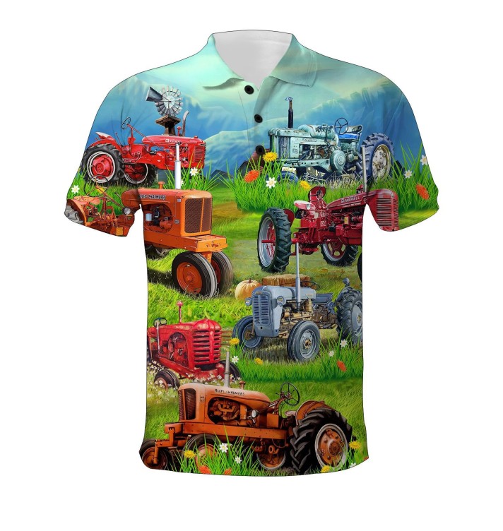 Cartoon print casual fashion trend shirt