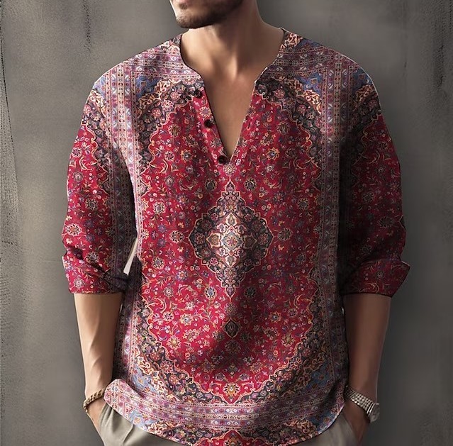 Printed casual fashion trend shirt