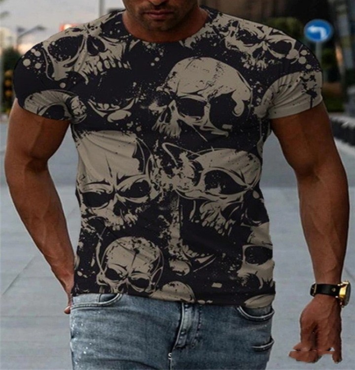 Digital printed casual trend T-shirt