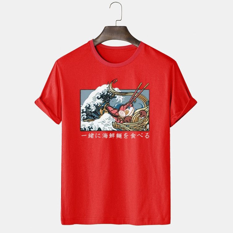 Printed crewneck casual trend T-shirt