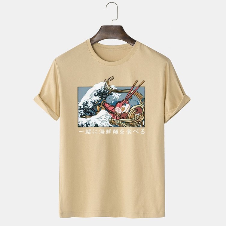 Printed crewneck casual trend T-shirt