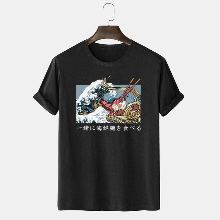Printed crewneck casual trend T-shirt