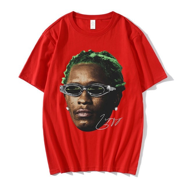 Portrait print crewneck trend T-shirt