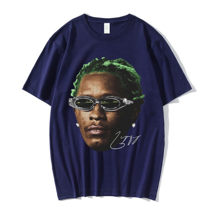Portrait print crewneck trend T-shirt