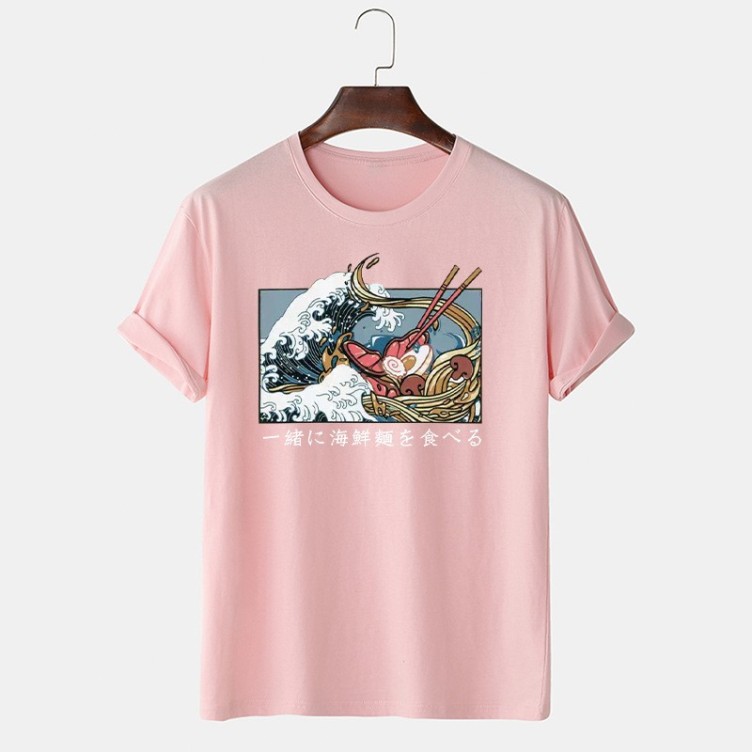 Printed crewneck casual trend T-shirt