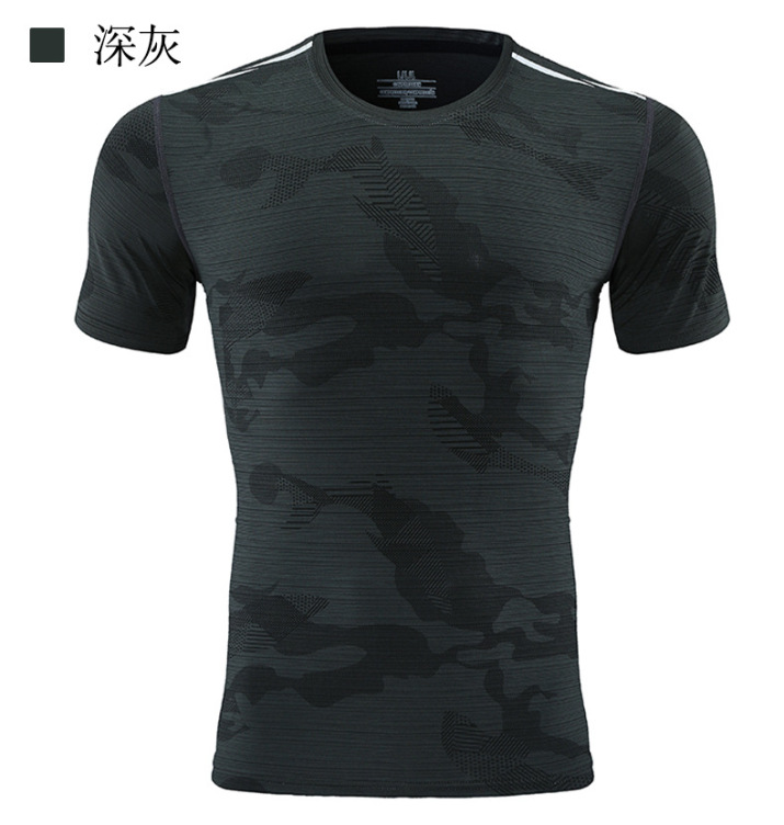 Ice crystal silk casual crewneck short sleeve T-shirt