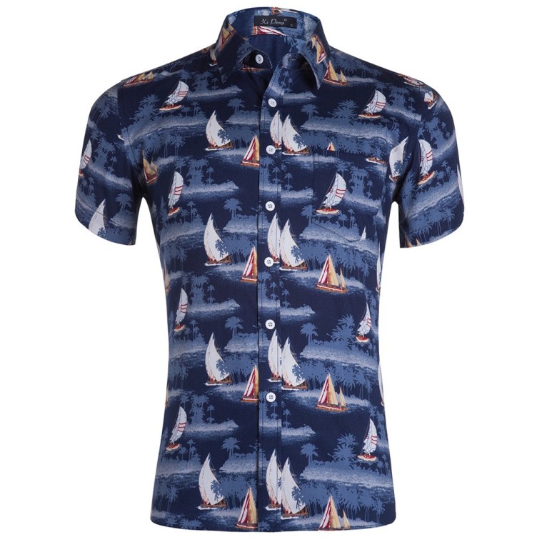 Printed casual loose fashion trend shirt