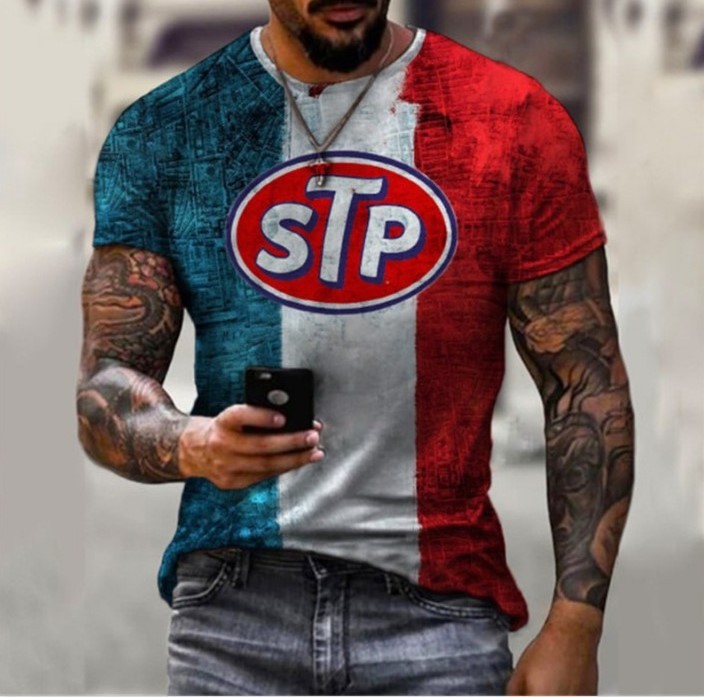 Digital printed casual trend T-shirt