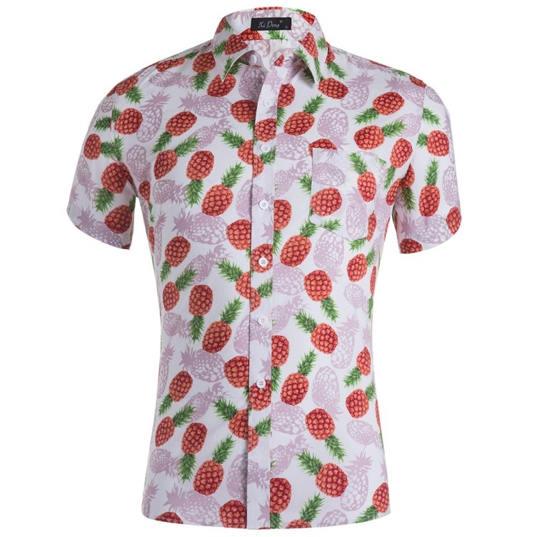 Printed casual loose fashion trend shirt
