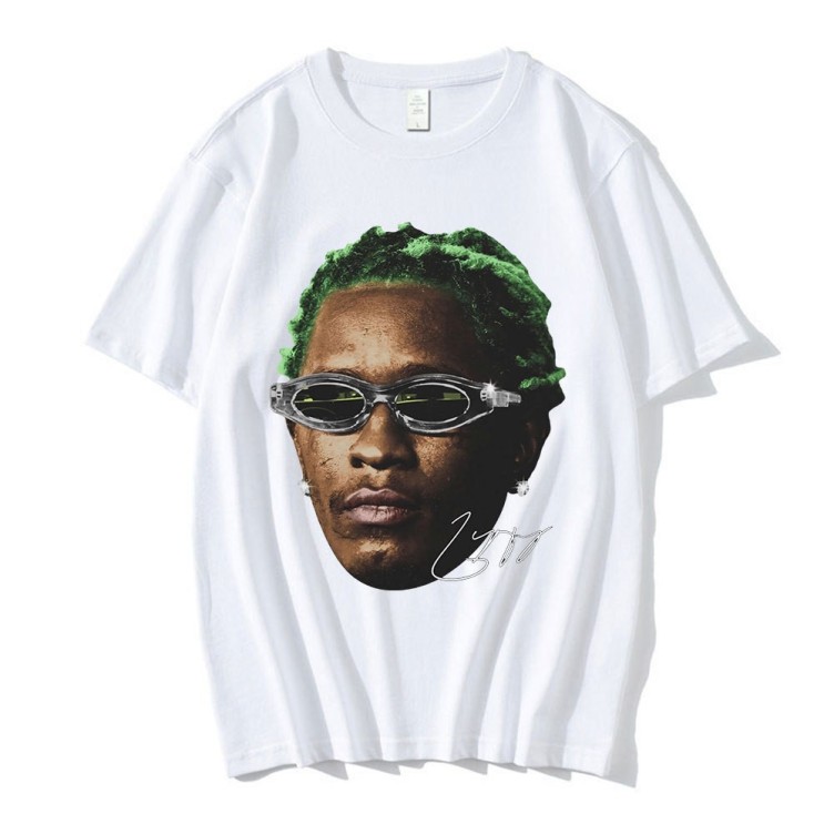 Portrait print crewneck trend T-shirt