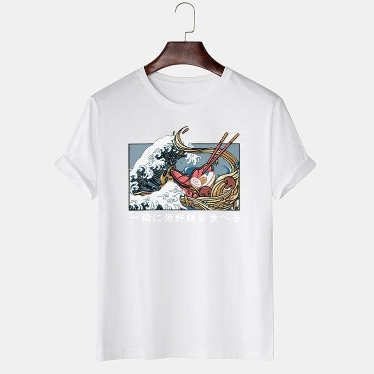 Printed crewneck casual trend T-shirt