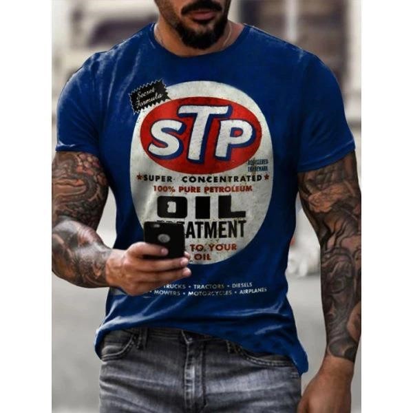 Digital print casual fashion trend T-shirt