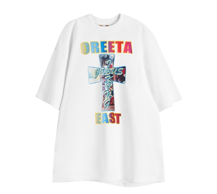 Printed crewneck casual trend T-shirt