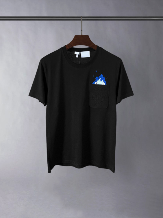 Embroidered casual fashion trend T-shirt