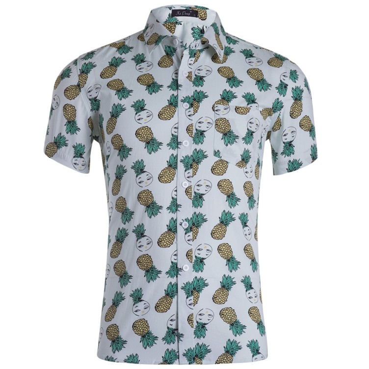 Printed casual loose fashion trend shirt