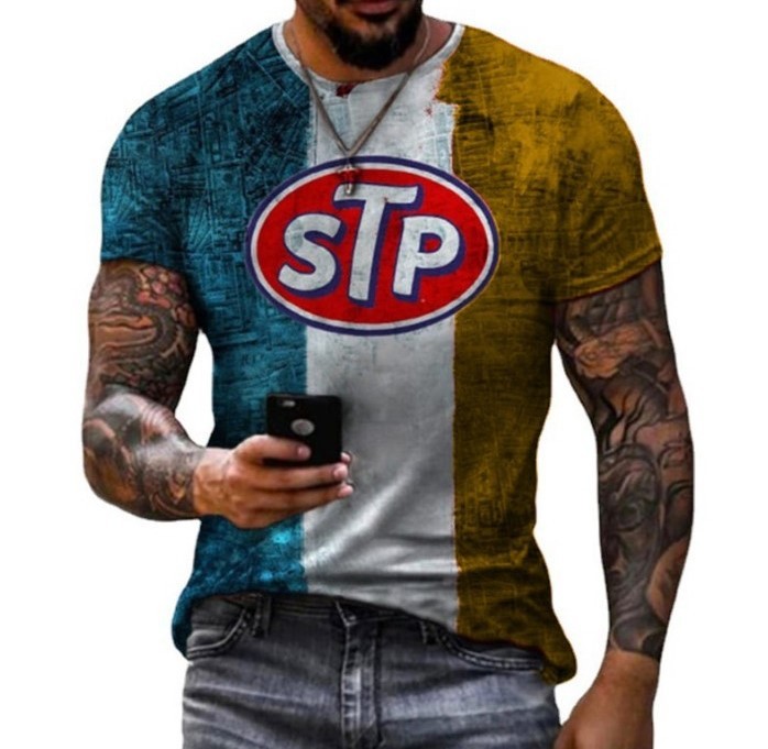 Digital printed casual trend T-shirt