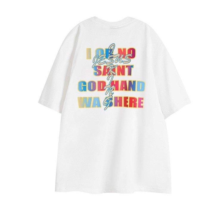 Printed crewneck casual trend T-shirt