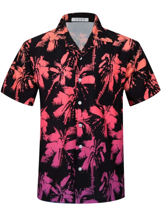 Digital print loose fashion trend shirt