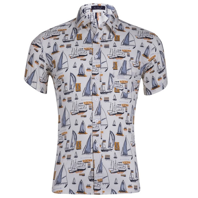 Printed casual loose fashion trend shirt