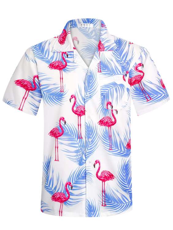 Digital print loose fashion trend shirt